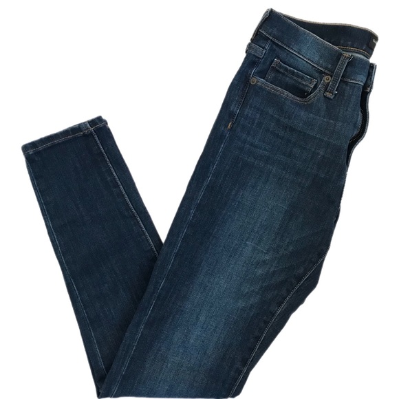 Banana Republic Medium Blue High-Rise Skinny Jeans - Picture 4 of 7